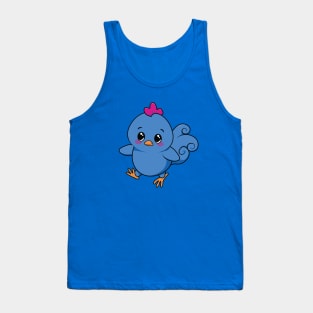 Blue Chicken Tank Top